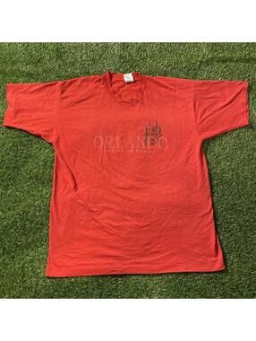 Vintage 80’s Single Stitch Red Disney Orlando Florida tee